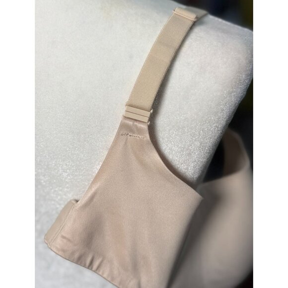 Victoria's Secret Lined Semi Demi Bra 32DD Beige NEW Wireless Padded Smooth - Picture 7 of 7